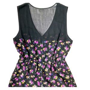 Urban Outfitters Floral Silk ROMPER